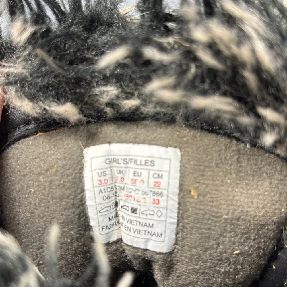 The North Face Shellista II Lace Up Boots Girls 3 Faux Fur Trim Nordic